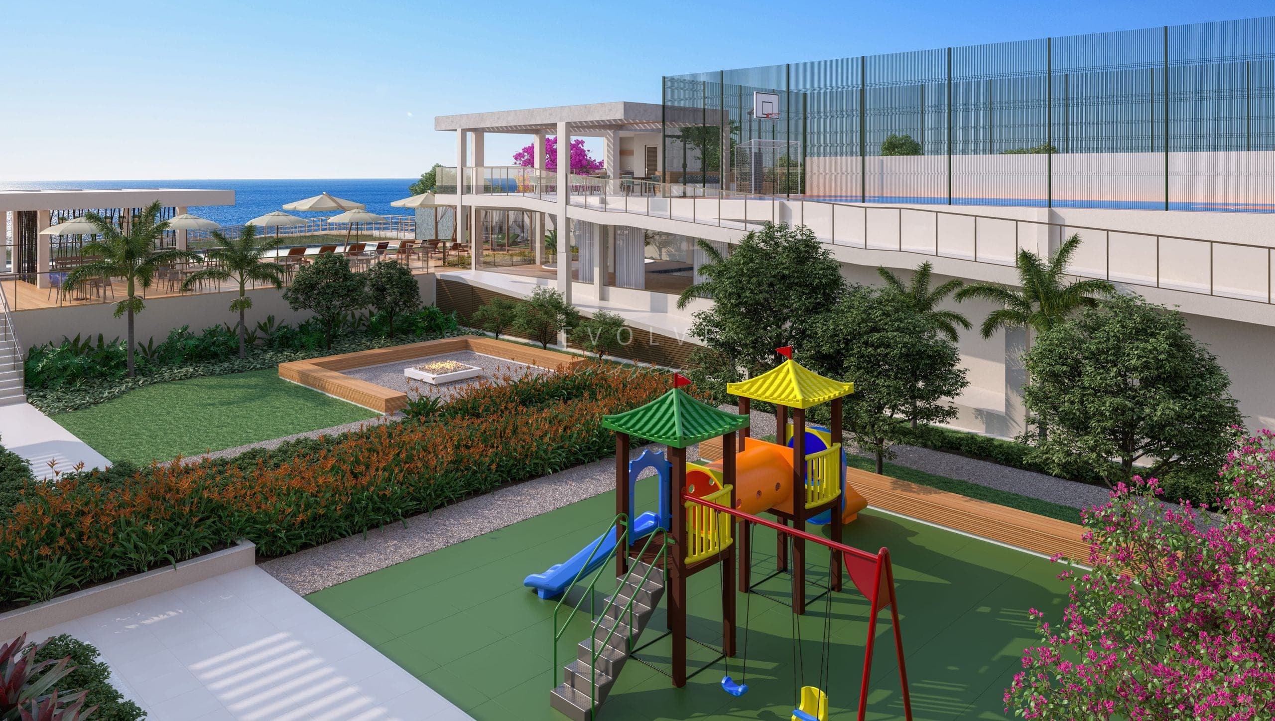 Praça do Upside Home Club em Balneário Piçarras