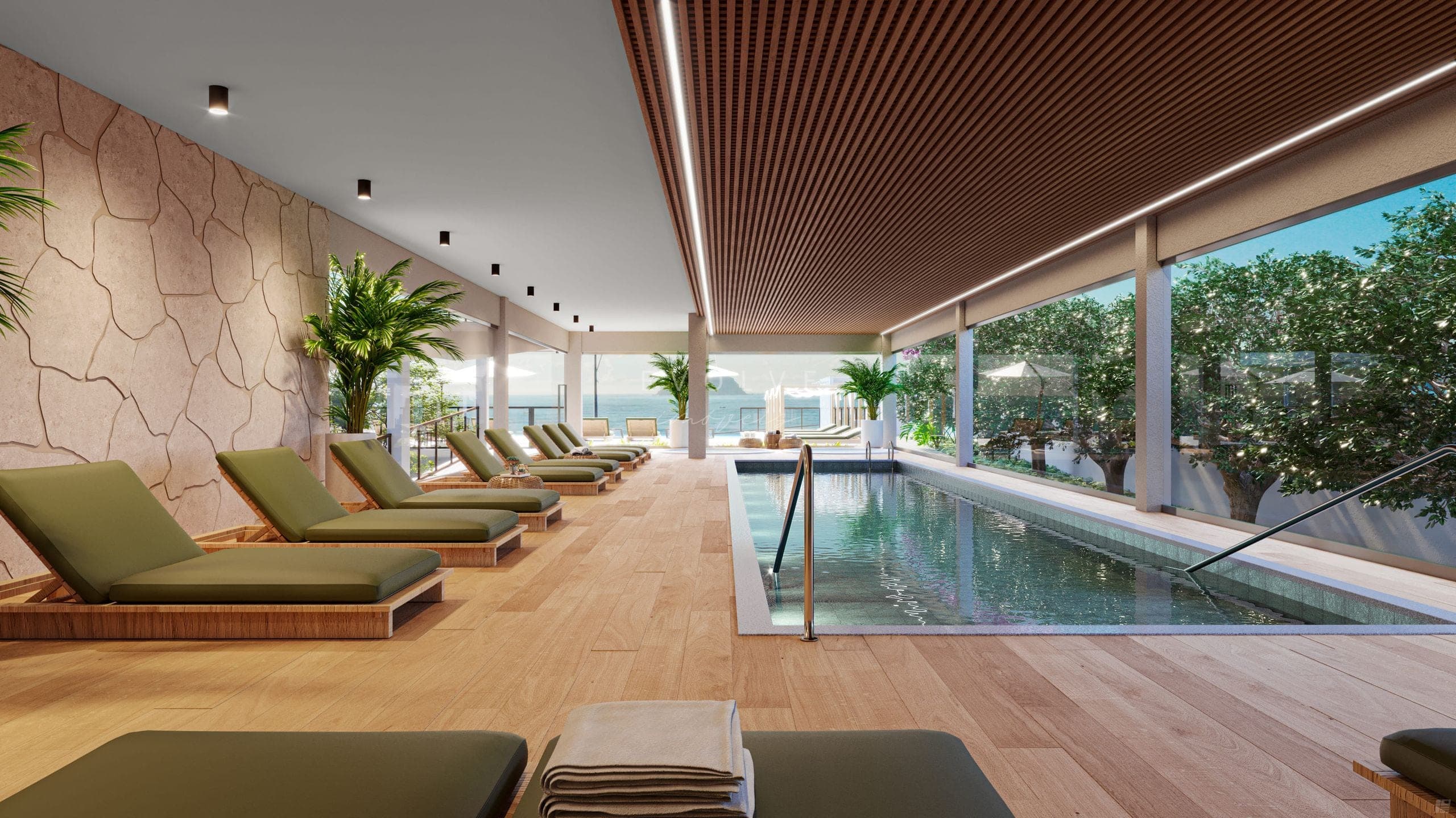 Piscina aquecida do Upside Home Club em Balneário Piçarras